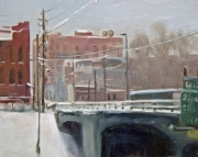 "15th Street Bridge," 8 x 10 inches. Oil. Sold.
