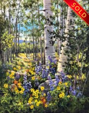"Colorado Summer," 30 x 24 inches, Oil. Sold.
