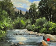 "Eagle River," 10 x 12 inches. Oil. Sold.