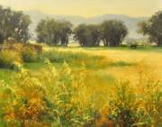 "Gold Pastures," 16 x 20 inches. Oil. Sold.