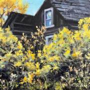 "Golden Charmisa," 8 x 8 inches, Oil.