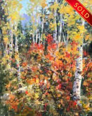 "Mountain Ash," 10 x 8 inches, Oil. Sold.