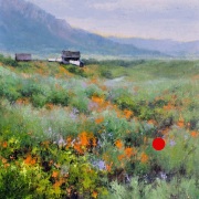 "Past and Present," 24 x 24 inches. Oil. Sold.