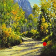 "September Color," 16 x 16 inches. Oil. Sold.