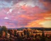 "Sunset Glow," 46 x 60 inches, Oil.