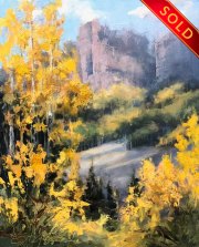 "The Castles," 10 x 8 inches, Oil. Sold.