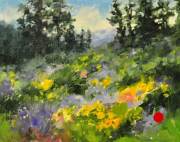 "Wildflowers," 8 x 10 inches, oil. Sold.