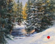 "Winter Warm," 24 x 30 inches. Oil. Sold.