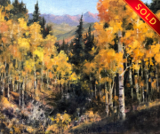 "Aspen Splendor," 10 x 12 inches, Oil. Sold.
