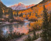 "Autumn Sunrise," 24 x 30 inches, Oil.