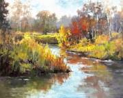 "Clearing Fog," 24 x 30 inches. Oil.