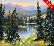 "Colorado Wildflowers," 10 x 12 inches, Oil. Sold.