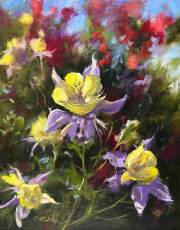 "Columbine," 10 x 8 inches, Oil.