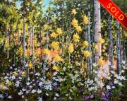 "Columbine Glow," 16 x 20 inches, oil on linen