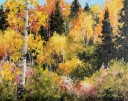 “Fall Chroma,” 8 x 10 inches, oil on linen