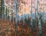 “Fallen Leaves” 11 x 14 inches, oil on linen panel.