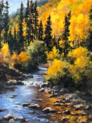 "Glowing," 10 x 8  inches, Oil.