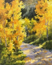 “Just Around the Bend,” 10 x 8 inches, oil on linen