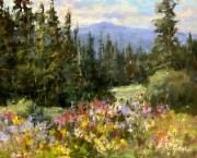 "Mountain Meadow," 8 x 10 inches, Oil.