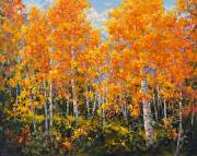 "Peak Fall Color," 24 x 30 inches, Oil.