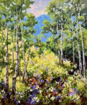 “Peeking Through,” 24 x 20 inches, oil on linen panel.