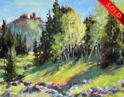 "Rabbit Ears Morning," 8 x 10 inches, Oil. Sold.