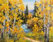 "Rocky Mountain Autumn," 8 x 10 inches, Oil.