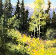 "Summer Begins," 8 x 8 inches. Oil.