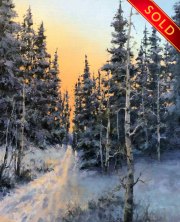 "Sunrise Magic," 30 x 24 inches, Oil.
