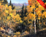"Aspen Splendor," 10 x 12 inches, Oil. Sold.
