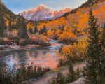 "Autumn Sunrise," 24 x 30 inches, Oil.