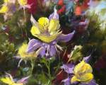 "Columbine," 10 x 8 inches, Oil.