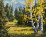"First Sign of Fall," 8 x 10 inches, Oil.
