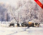 "Frosty Morning," 24 x 30  inches. Oil. Sold.