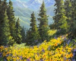 “High Country Splendor,” 12 x 12 inches, oil on linen