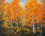 "Peak Fall Color," 24 x 30 inches, Oil.
